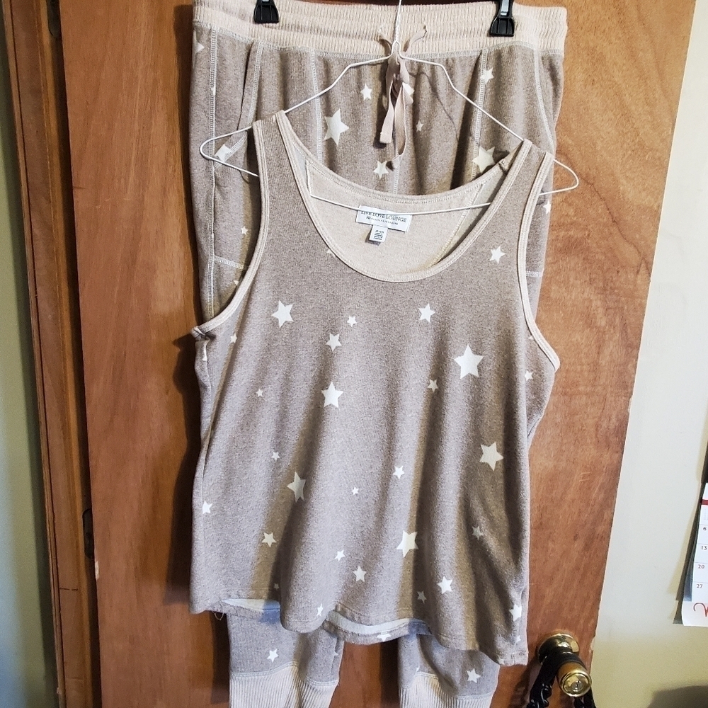 LIVE LOVE LOUNGE KAREN NEUBURGER. 2piece pj set . Sz xl. Soft - Picture 2 of 11